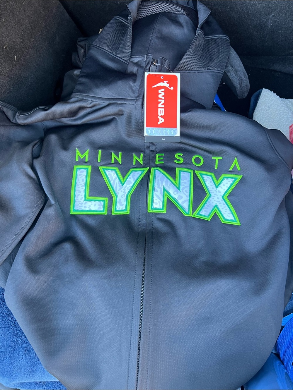 Nike Minnesota Lynx WNBA Full Zip Hoodie Womens/Unisex XL Black Basketball